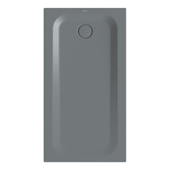 Bette Ultra Duschwanne Smoke 1400x750x35/30mm BetteGlasur Plus Rechteck GT-Stahl