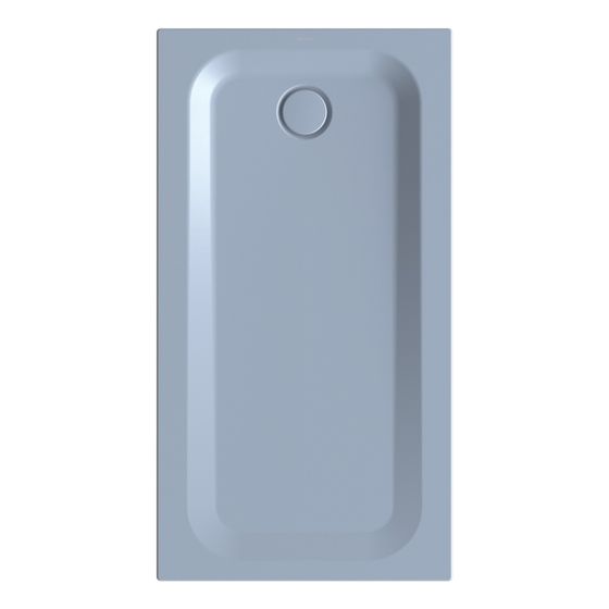Bette Ultra Duschwanne Blue satin 1400x750x35/30mm BetteGlasur Plus Rechteck GT-Stahl