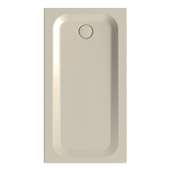 Bette Ultra Duschwanne Beige 1400x750x35/30mm BetteGlasur Plus Rechteck GT-Stahl
