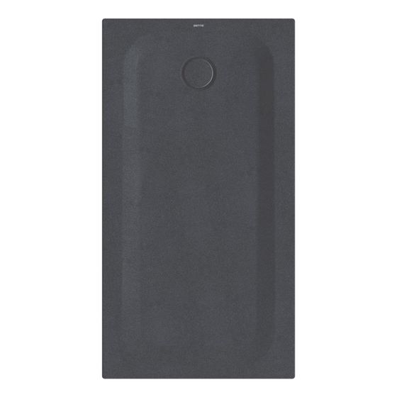 Bette Ultra Duschwanne Midnight 1400x750x35/30mm BetteGlasur Plus Rechteck GT-Stahl