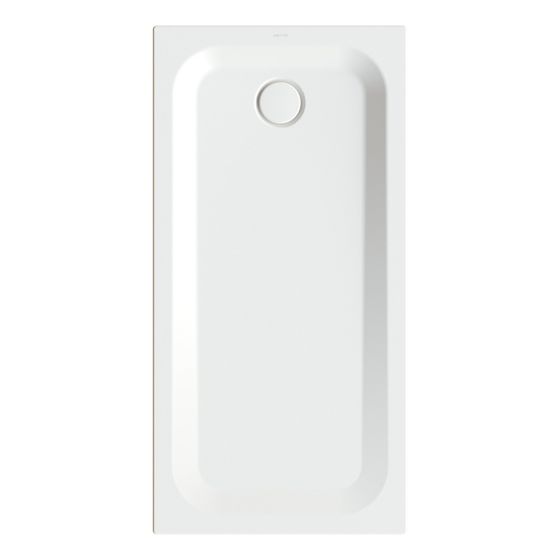 Bette Ultra Duschwanne Snow 1400x700x35/30mm BetteGlasur Plus mit Minimum-Träger Rechteck GT-Stahl