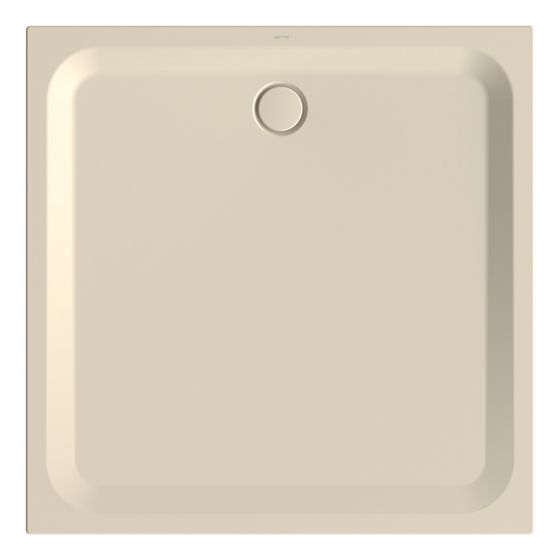 Bette Ultra Duschwanne Jasmin 1300x1300x35/30mm BetteGlasur Plus Rechteck GT-Stahl