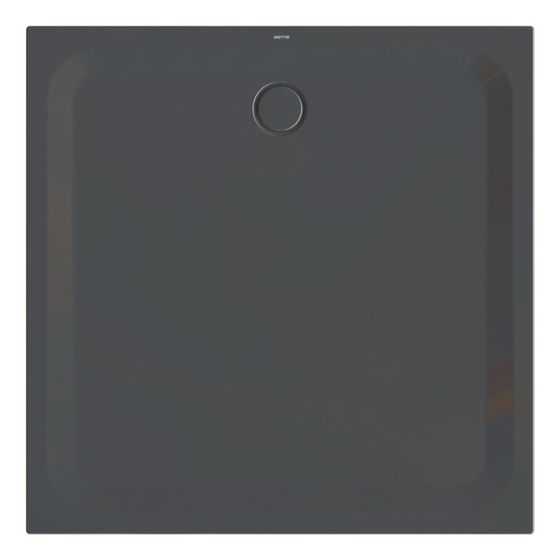 Bette Ultra Duschwanne Schwarz 1300x1300x35/30mm Rechteck GT-Stahl