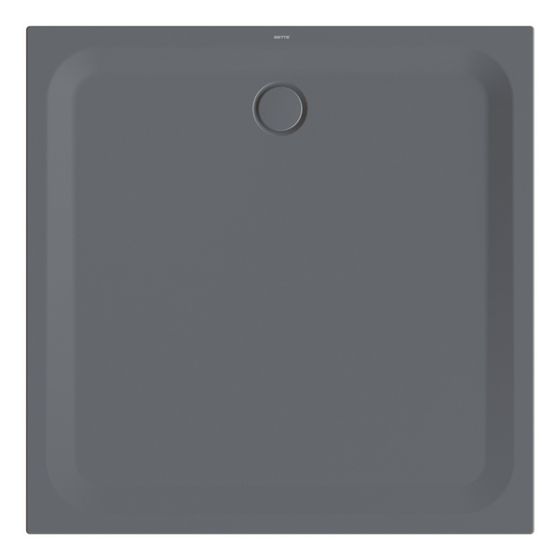 Bette Ultra Duschwanne Raven 1300x1300x35/30mm BetteAntirutsch Pro Rechteck GT-Stahl
