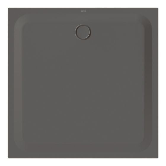 Bette Ultra Duschwanne Anthracite 1300x1300x35/30mm BetteAntirutsch Pro Rechteck GT-Stahl