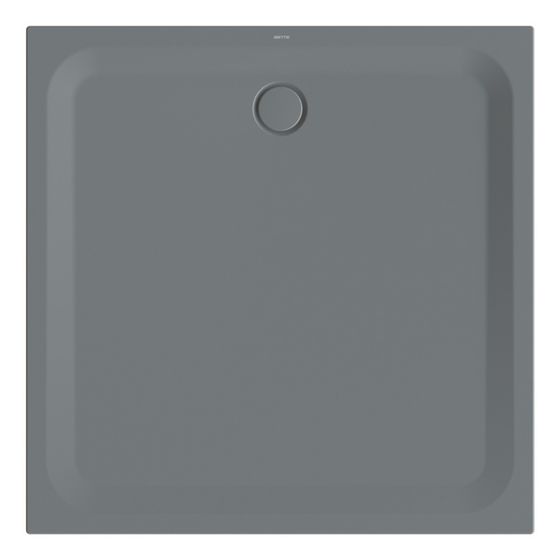 Bette Ultra Duschwanne Smoke 1300x1300x35/30mm BetteGlasur Plus Rechteck GT-Stahl