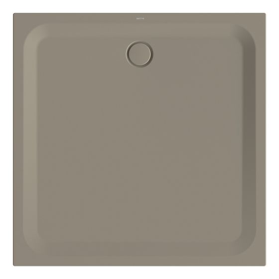 Bette Ultra Duschwanne Graphite 1300x1300x35/30mm BetteGlasur Plus Rechteck GT-Stahl