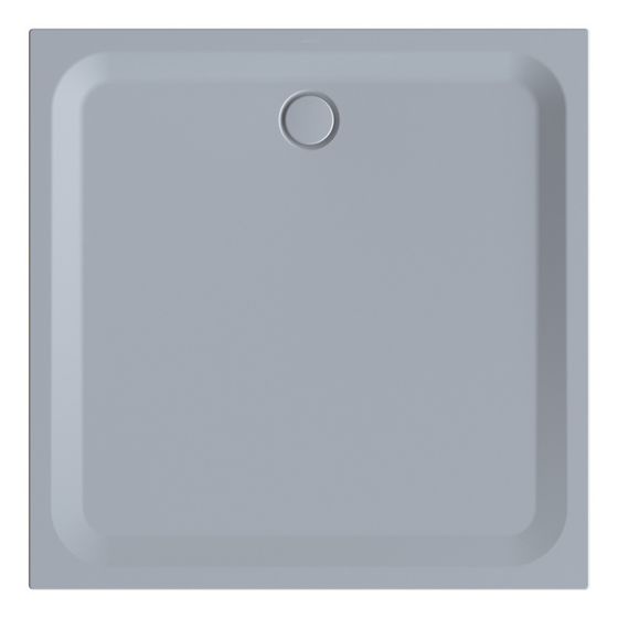 Bette Ultra Duschwanne Quartz 1300x1300x35/30mm BetteGlasur Plus Rechteck GT-Stahl
