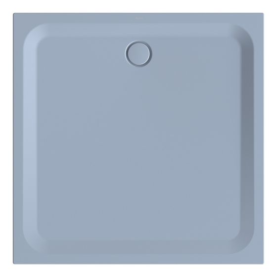 Bette Ultra Duschwanne Blue satin 1300x1300x35/30mm BetteGlasur Plus Rechteck GT-Stahl