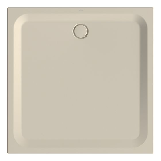 Bette Ultra Duschwanne Beige 1300x1300x35/30mm BetteGlasur Plus Rechteck GT-Stahl