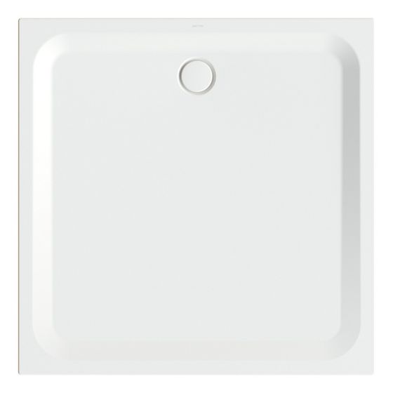 Bette Ultra Duschwanne Snow 1300x1300x35/30mm BetteGlasur Plus Rechteck GT-Stahl