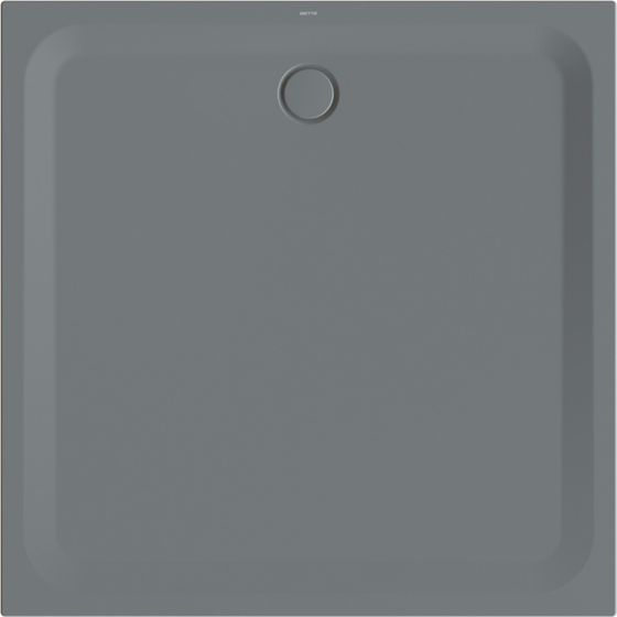 Bette Ultra Duschwanne Smoke 1400x1400x35/30mm BetteGlasur Plus Rechteck GT-Stahl