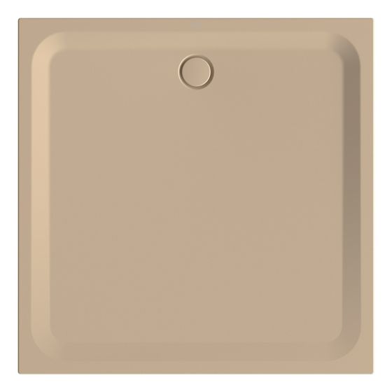 Bette Ultra Duschwanne Greige 1400x1400x35/30mm BetteGlasur Plus Rechteck GT-Stahl