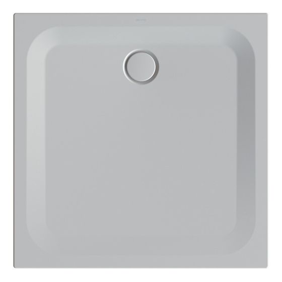 Bette Ultra Duschwanne Flanell 1000x1000x25mm Rechteck mit Wannenträger GT-Stahl