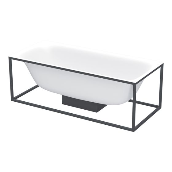 Bette Lux Shape Badewanne Edelweiß 1700x750x450/8mm 2-Sitzer Rechteck GT-Stahl