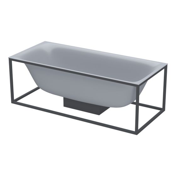 Bette Lux Shape Badewanne Quartz 1700x750x450/8mm 2-Sitzer Rechteck GT-Stahl