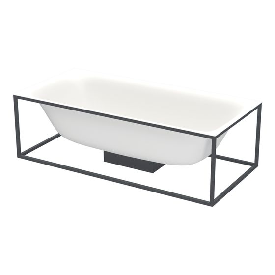 Bette Lux Shape Badewanne Snow 1900x900x450/8mm 2-Sitzer BetteGlasur Plus Rechteck GT-Stahl