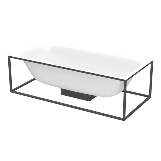 Bette Lux Shape Badewanne Weiß 1900x900x450/8mm BetteAntirutsch Sense 2-Sitzer Rechteck GT-Stahl