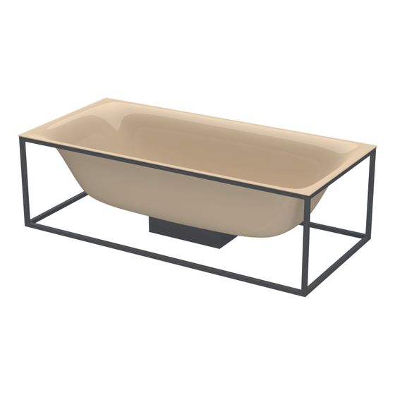 Bette Lux Shape Badewanne Bahama beige 1900x900x450/8mm 2-Sitzer Rechteck GT-Stahl