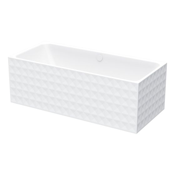 Bette Loft Ornament Badewanne Edelweiß 1810x810x420/620mm 2-Sitzer Rechteck GT-Stahl