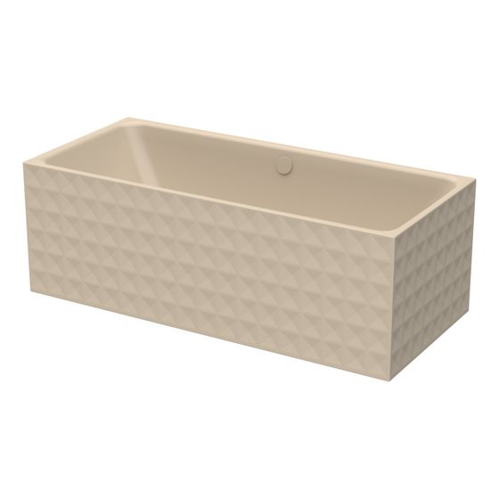Bette Loft Ornament Badewanne Sand 1810x810x420/620mm 2-Sitzer Rechteck GT-Stahl