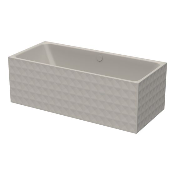 Bette Loft Ornament Badewanne Stone 1810x810x420/620mm 2-Sitzer Rechteck GT-Stahl