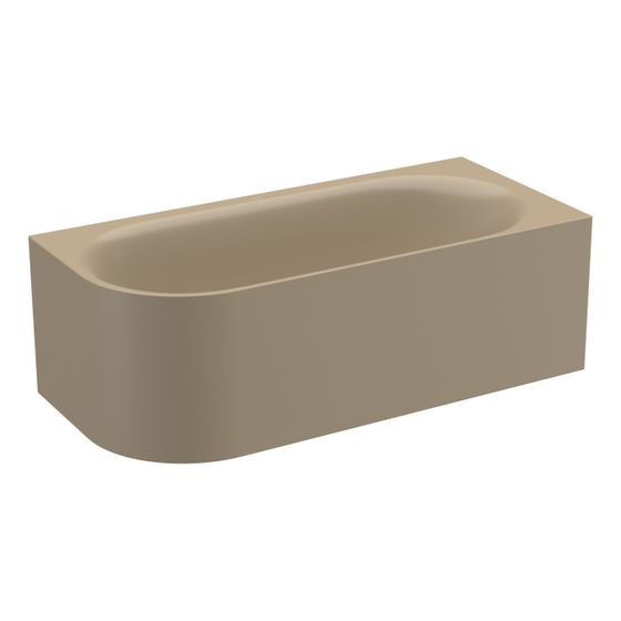 Bette Lux Oval V Silhouette Badewanne Eck Hazel 1750x800x450/575mm Sonderform 2-Sitzer GT-Stahl