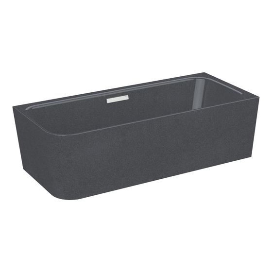 Bette Art V Badewanne Eck Midnight 1850x800x420/560mm Sonderform 2-Sitzer GT-Stahl