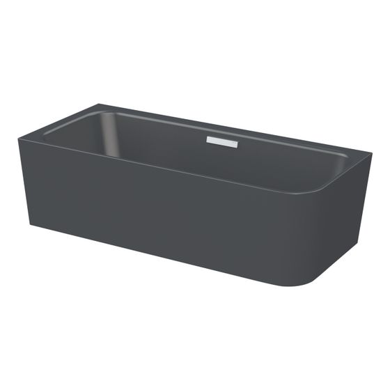 Bette Art IV Badewanne Eck Ebony 1850x800x420/560mm Sonderform 2-Sitzer GT-Stahl