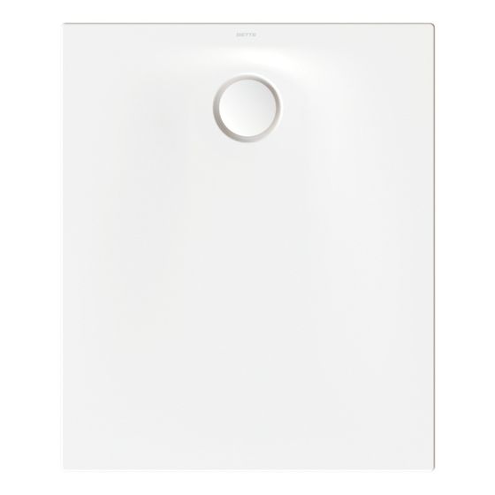 Bette Ultra Space Duschwanne 15mm Starwhite 900x750x15mm mit Minimum-Träger GT-Stahl
