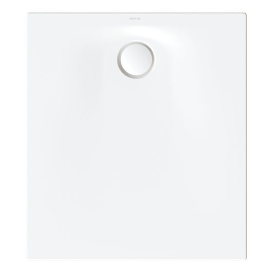 Bette Ultra Space Duschwanne 15mm Weiß 900x800x15/30mm BetteAntirutsch Sense Rechteck GT-Stahl