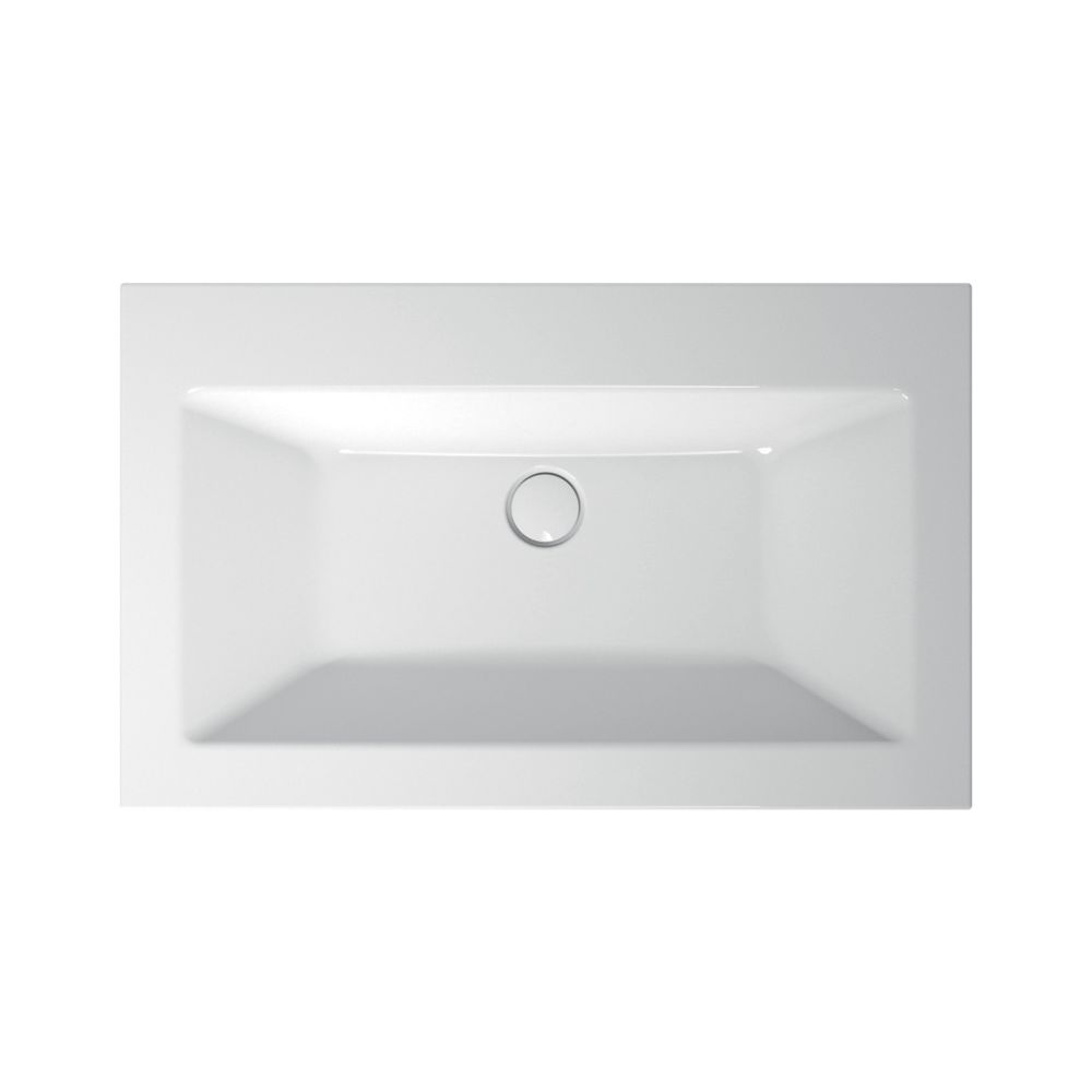 Bette Loft Waschtisch Snow 800x495x100/8mm Einbau Rechteck BetteGlasur Plus GT-Stahl... BETTE-A230-440PW 4038565175518 (Abb. 1)