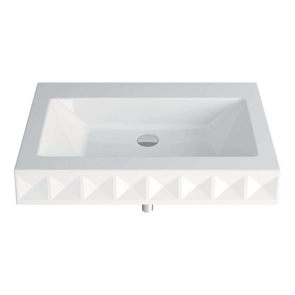 Bette Loft Waschtisch Ornament Wand 1-reihig Edelweiß 825x525x100mm Rechteck GT-St... BETTE-A230-004SWV1A 4038565233737 (Abb. 1)