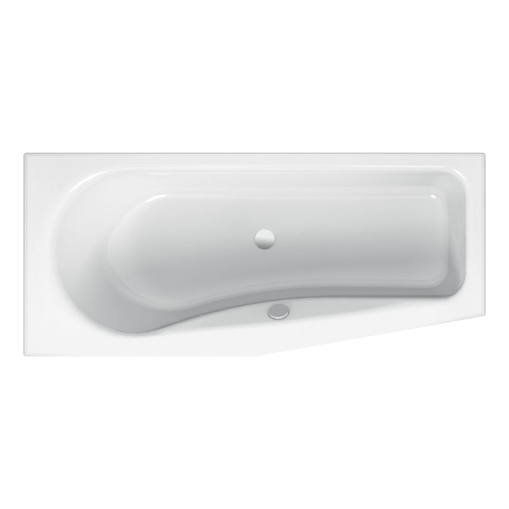 Bette Luna Badewanne Weiß 1700x750x450/30mm rechts 1-Sitzer Sonderform Unterbau GT-Stah... BETTE-2760-000 4038565008335 (Abb. 1)