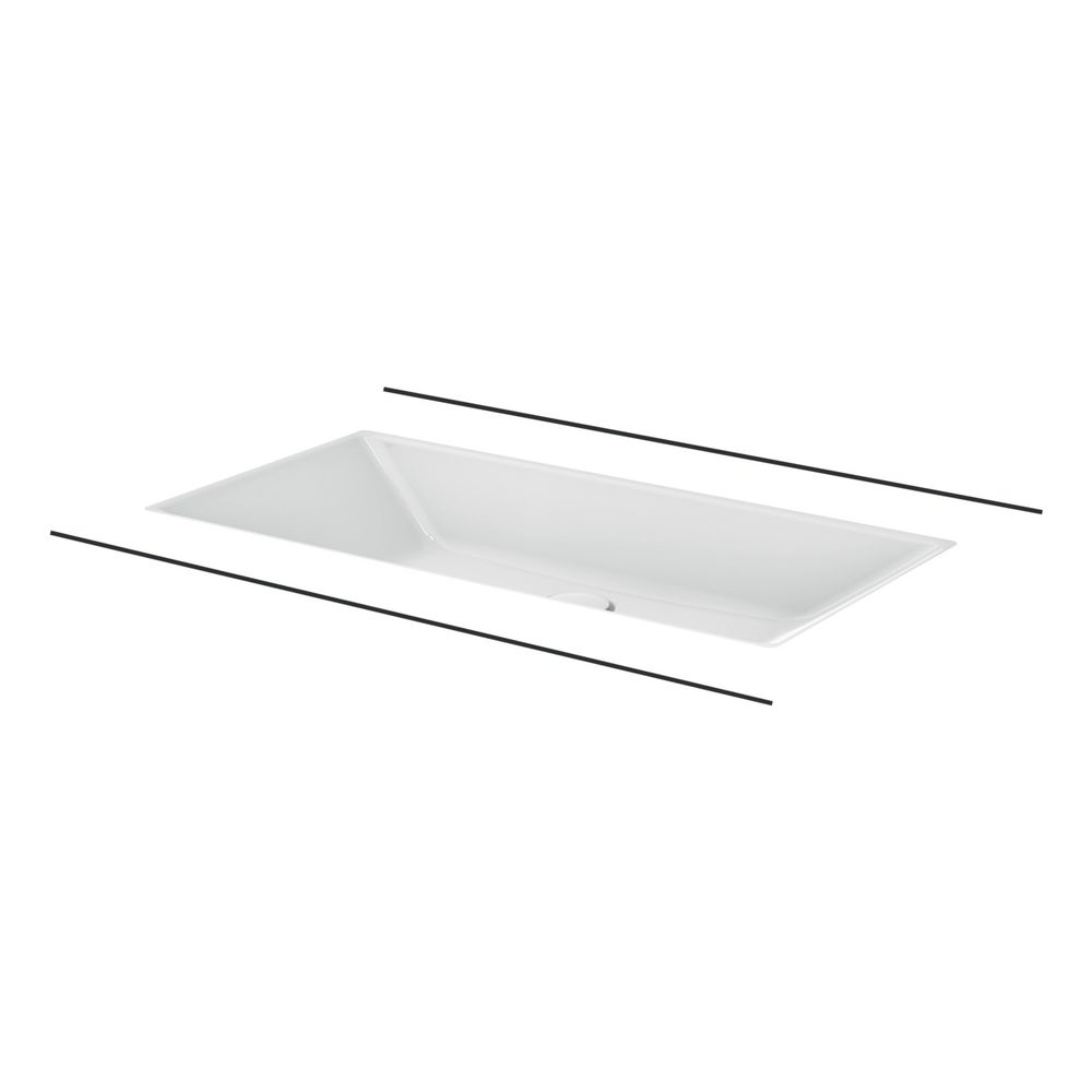 Bette Loft Waschtisch Midnight 740x386x100/2mm Unterbau Rechteck GT-Stahl... BETTE-A231-790 4038565748729 (Abb. 1)