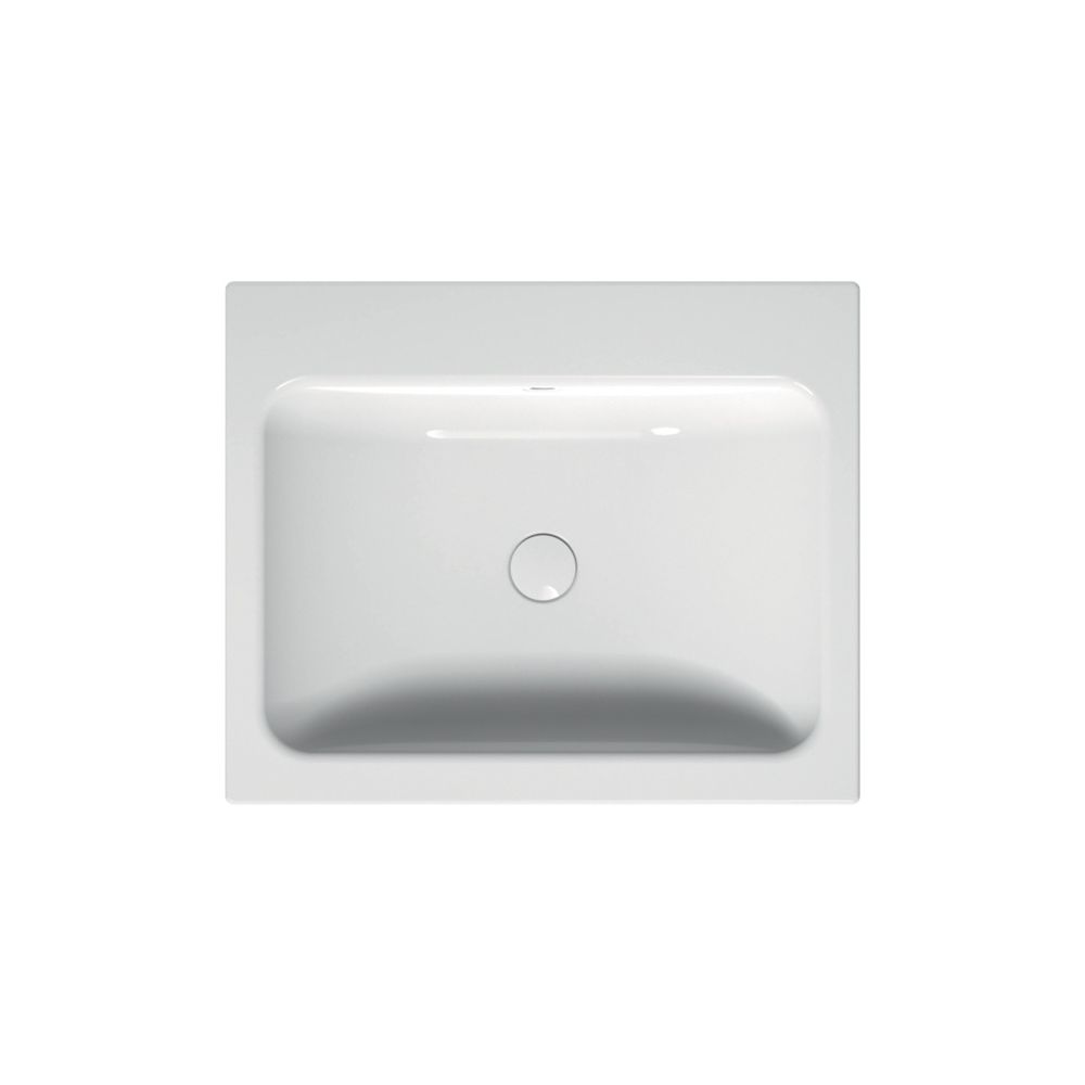 Bette One Waschtisch Cashmere 600x495x130mm Einbau Bohrung für 1-Loch Arm. Recht... BETTE-A138-415HLW1,PW 4038565736542 (Abb. 1)