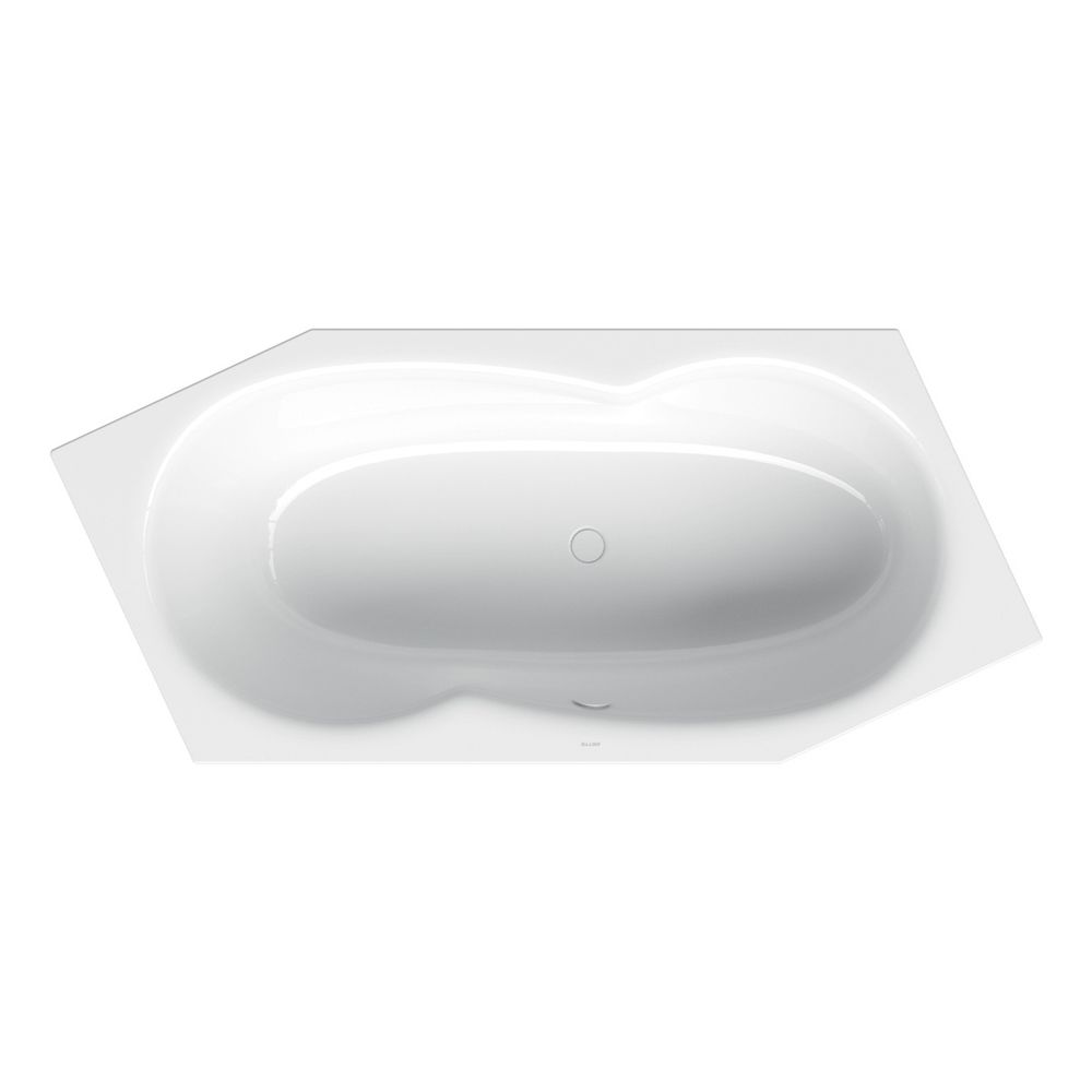 Bette Metric Badewanne Sechseck Smoke 2060x900x450/30mm Fußende rechts Überlauf vorne 2... BETTE-6840-403 4038565241398 (Abb. 1)