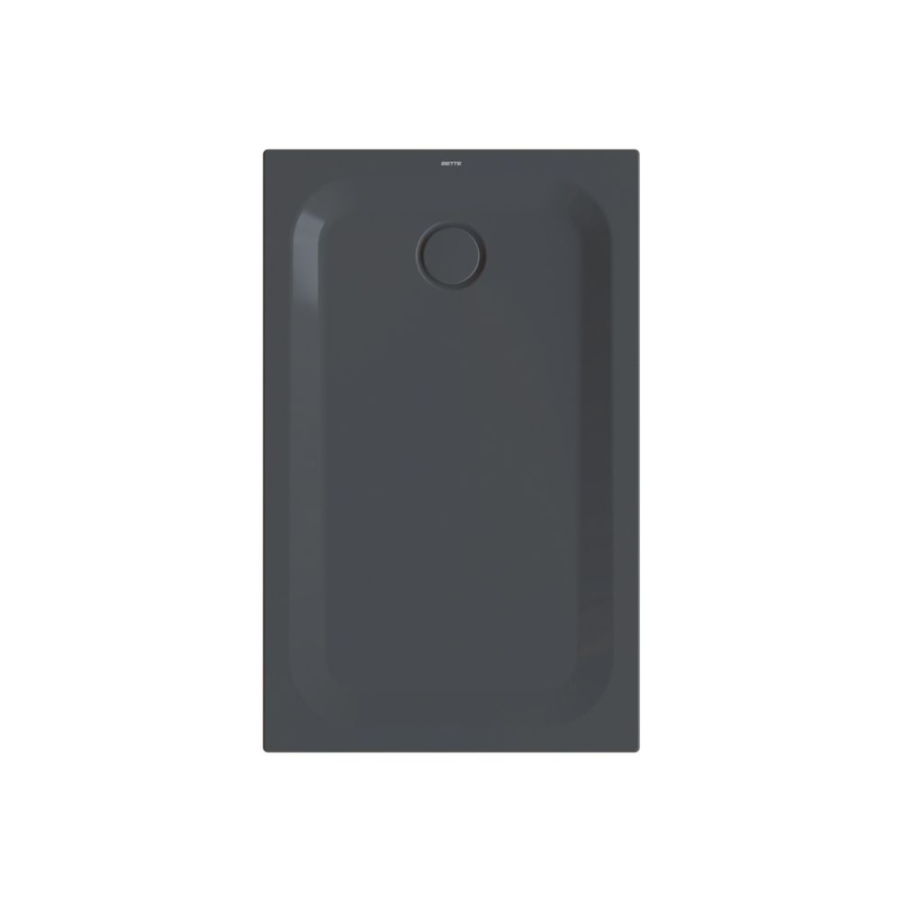Bette Ultra Duschwanne Schwarz 1200x750x35mm Rechteck mit Wannenträger GT-Stahl... BETTE-1670-056T 4038565281547 (Abb. 1)