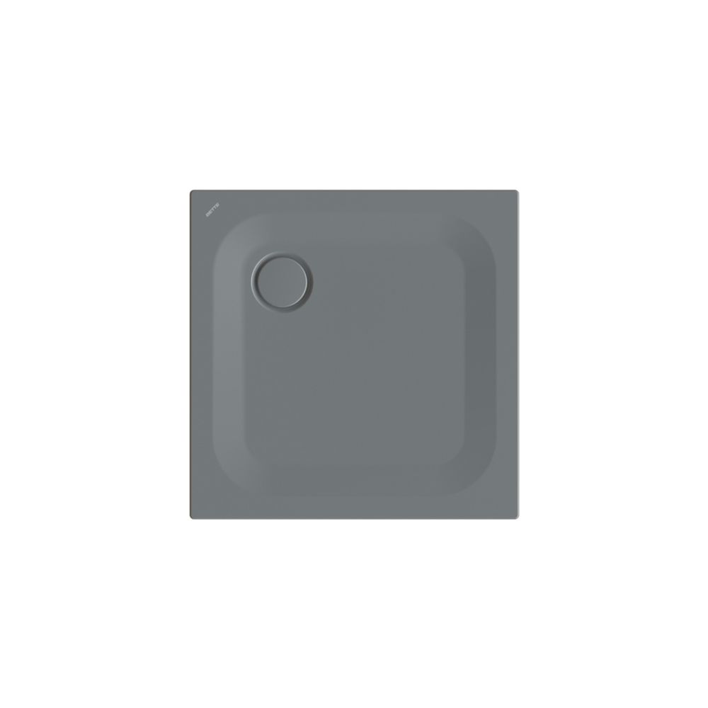 Bette Ultra Duschwanne Smoke 750x750x25/30mm BetteGlasur Plus Rechteck GT-Stahl... BETTE-5529-403PLUS 4038565459496 (Abb. 1)