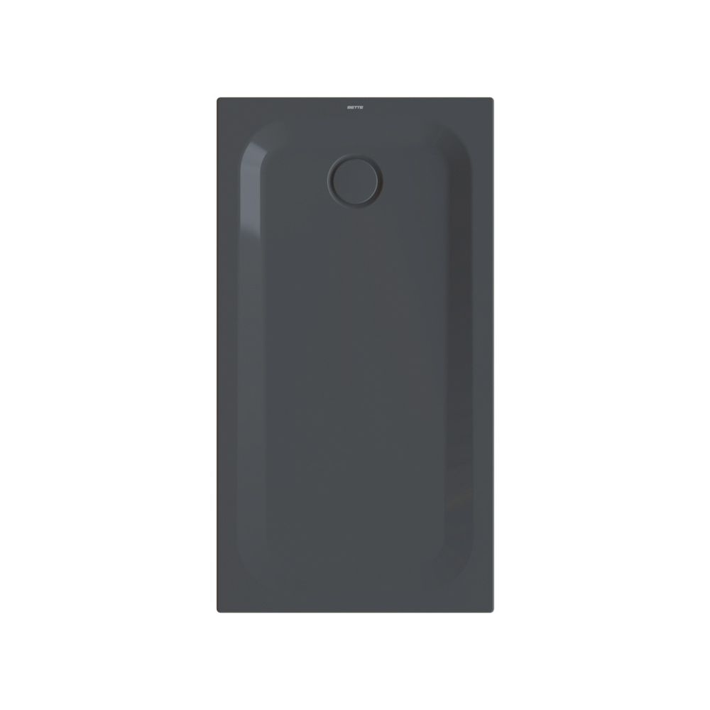 Bette Ultra Duschwanne Schwarz 1300x700x35mm Rechteck mit Minimum-Träger GT-Stahl... BETTE-5784-056T1 4038565278301 (Abb. 1)
