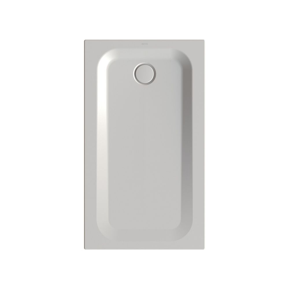 Bette Ultra Duschwanne Silver 1300x750x35/30mm BetteGlasur Plus Rechteck GT-Stahl... BETTE-5785-410PLUS 4038565485204 (Abb. 1)