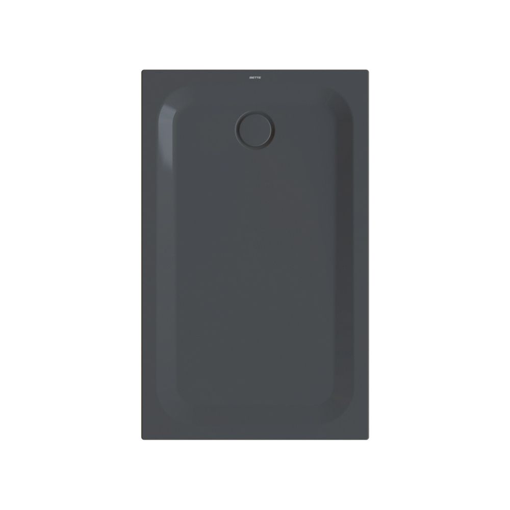 Bette Ultra Duschwanne Schwarz 1300x800x35/30mm Rechteck mit Minimum-Träger GT-Stahl... BETTE-5786-056T1 4038565278417 (Abb. 1)