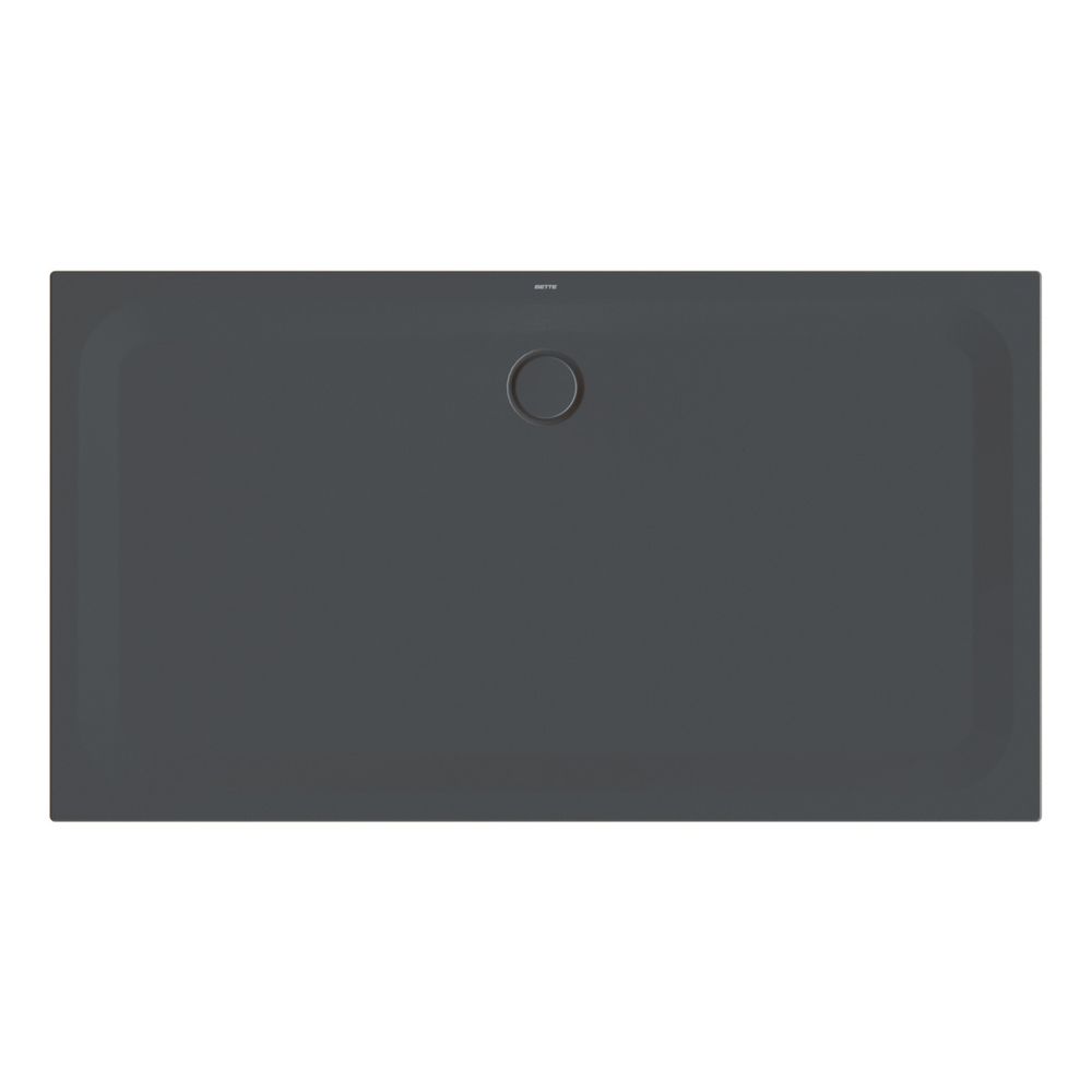 Bette Ultra Duschwanne Ebony 1800x1000x35/30mm Rechteck mit Minimum-Träger GT-Stahl... BETTE-5808-035T1 4038565280007 (Abb. 1)