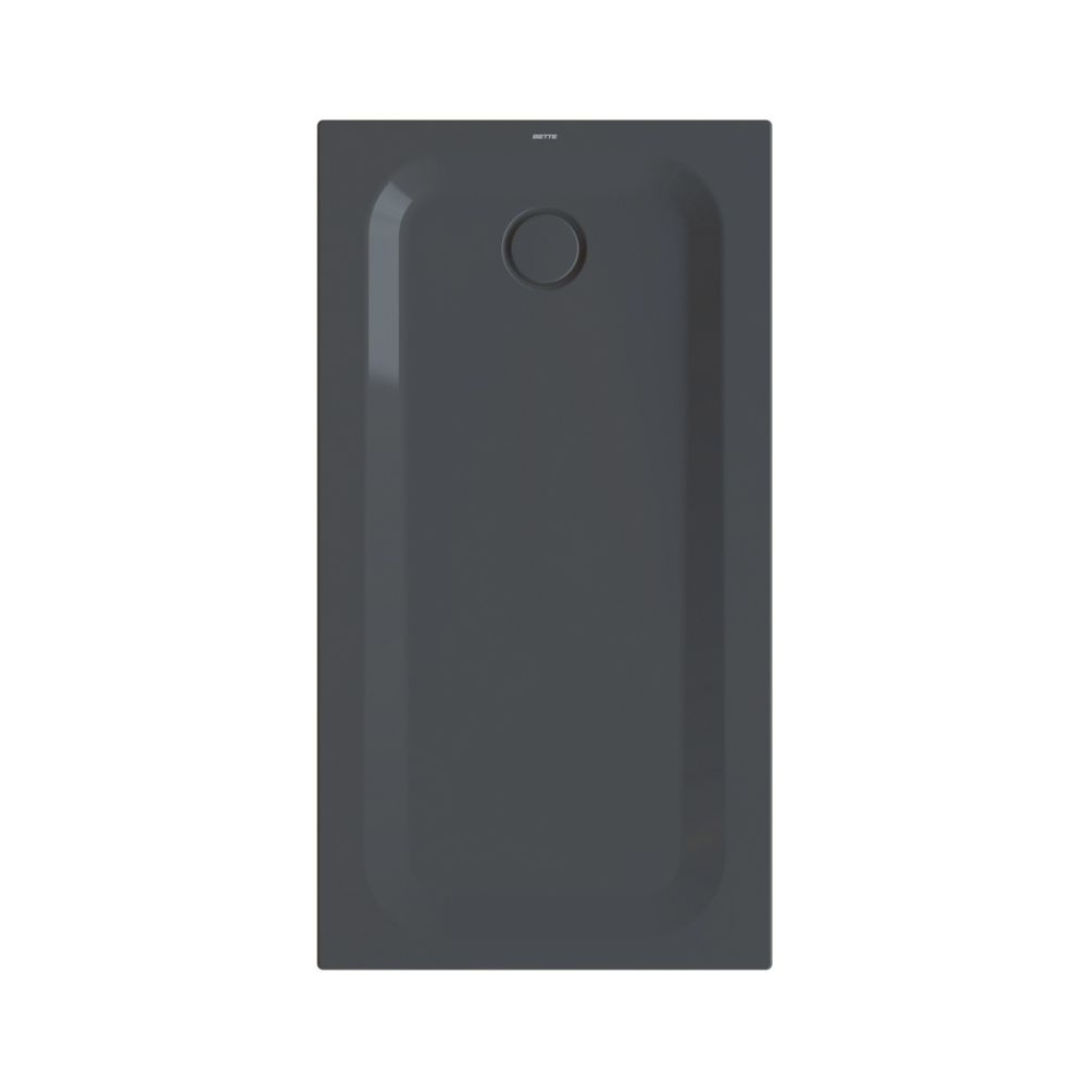 Bette Ultra Duschwanne Schwarz 1400x750x35/30mm Rechteck mit Minimum-Träger GT-Stahl... BETTE-5814-056T1 4038565278578 (Abb. 1)