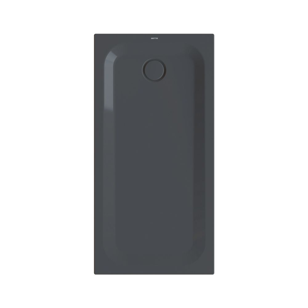 Bette Ultra Duschwanne Schwarz 1400x700x35/30mm Rechteck mit Minimum-Träger GT-Stahl... BETTE-5824-056T1 4038565278615 (Abb. 1)