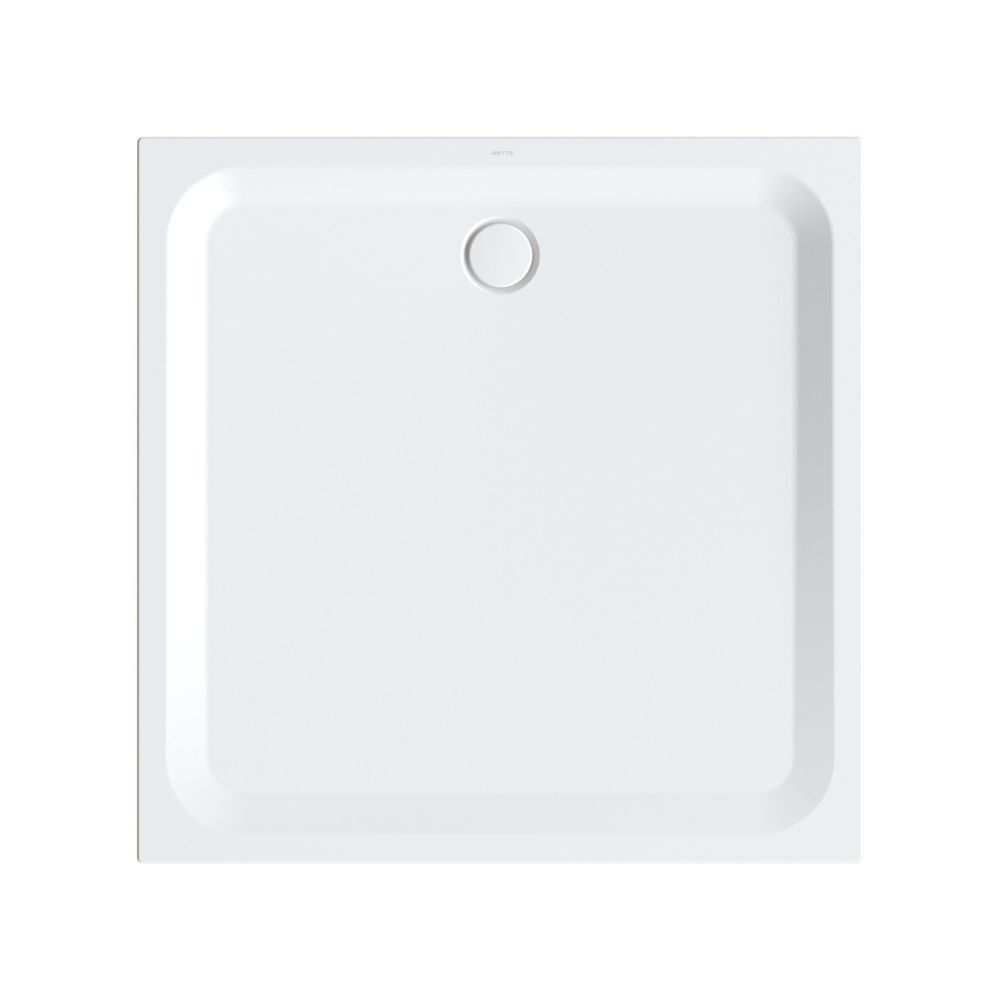 Bette Ultra Duschwanne Edelweiß 1300x1300x35/30mm BetteGlasur Plus Rechteck GT-Stah... BETTE-5826-004PLUS 4038565524880 (Abb. 1)