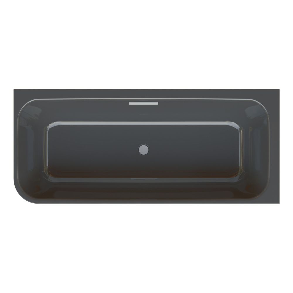 Bette Art V Badewanne Eck Schwarz 1850x800x420/560mm Sonderform 2-Sitzer GT-Stahl... BETTE-3480-056CELHK 4038565406933 (Abb. 2)