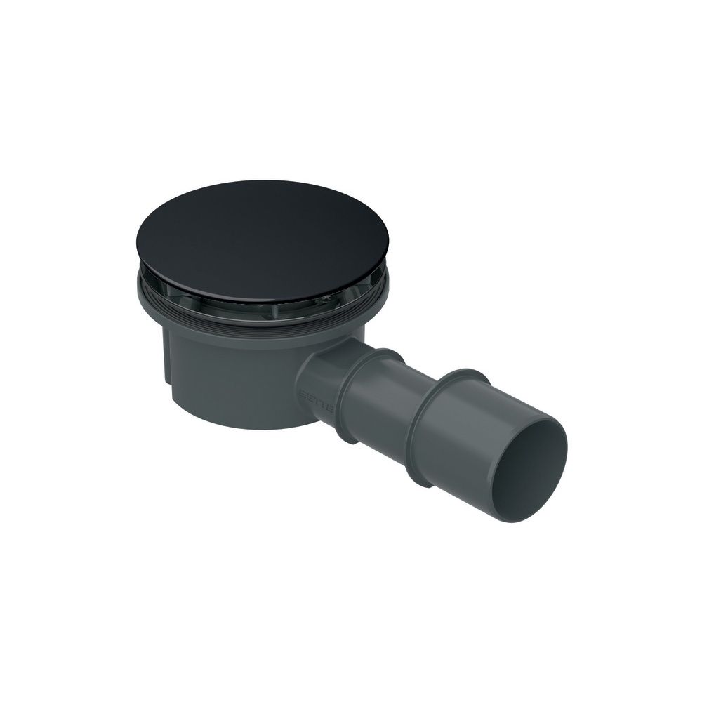 Bette Compact+ Ab- und Überlauf für Duschwanne Duschfläche Schwarz Zubehör GT-Stahl... BETTE-B568-056 4038565294370 (Abb. 1)