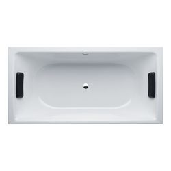 Bette Ausstattung für Badewanne Oberfläche BetteRelax Schwarz 2 Stück Zubehör GT-Stahl... BETTE-B57-0212 4038565017849 (Abb. 1)