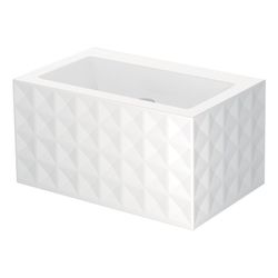 Bette Loft Waschtisch Ornament Wand 4-reihig Dust 815x510x100mm Rechteck Unterbau ... BETTE-A230-413SWV4A 4038565234123 (Abb. 1)